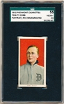 1909-11 T206 Bb- Ty Cobb, Detroit- Portrait Red Background – SGC 55 (Vg-Ex+ 4.5)- Piedmont 350 back.