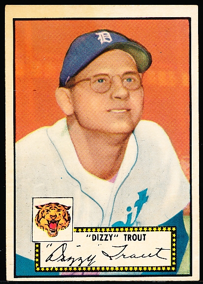 1952 Topps Baseball- #39 Paul Trout, Tigers- black back.