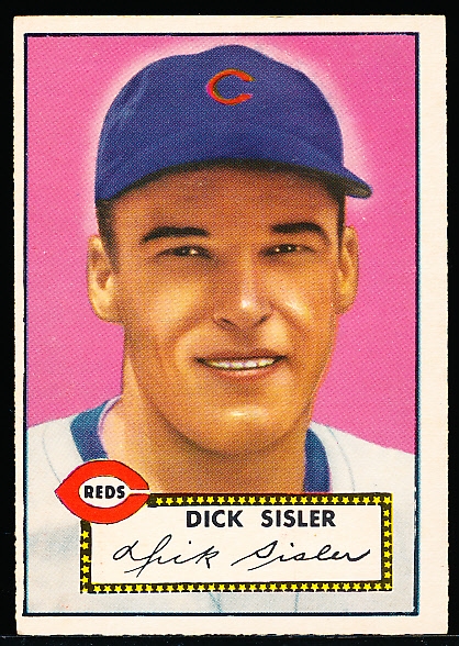 1952 Topps Baseball- #113 Dick Sisler, Reds