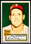 1952 Topps Baseball- #185 Nicholson, Phillies
