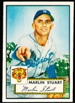 1952 Topps Baseball- #208 Marlin Stuart, Tigers
