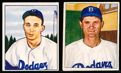 1950 Bowman Bb- 2 Brooklyn Dodgers