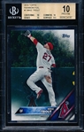 2016 Topps Bsbl. “Rainbow Foil”- #1 Mike Trout, Angels- Beckett Graded Pristine 10!
