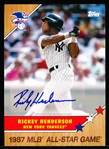 2017 Topps Bsbl. “Topps Now Autographs” #21A Rickey Henderson, Yankees