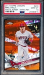 2017 Topps Chrome Bsbl. “Orange Refractor”- #20 Mike Trout, Angels- White Jersey- #1/25- PSA Graded Gem Mint 10!