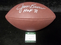 Autographed Jim Brown Wilson “Super Grip Cover” NFL Football- SGC Certified