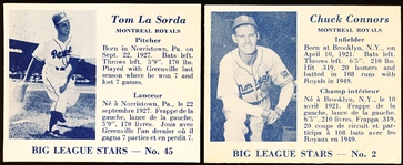 1950 V362 Big League Stars- Baseball Near Complete Set (47 of 48)- Includes Chuck Connors and Tommy LaSorda