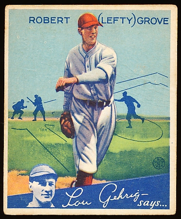 1934 Goudey Baseball- #19 Lefty Grove, Red Sox