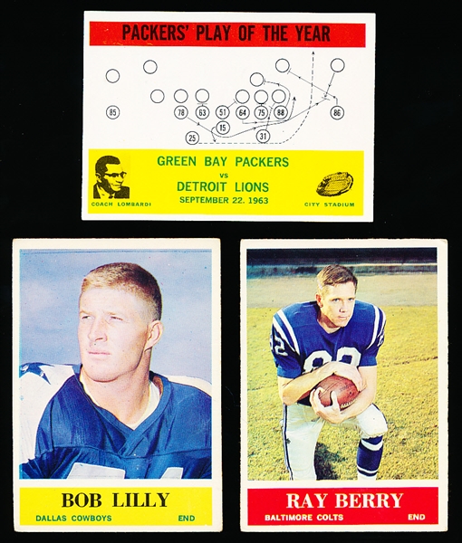 1964 Philly Fb- 3 Cards