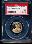 1910-12 P2 Sweet Caporal Baseball Pin- Cecil Ferguson, Boston Rustlers- PSA Vg 3