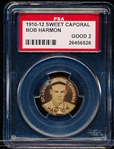 1910-12 P2 Sweet Caporal Baseball Pin- Bob Harmon, St. Louis Cardinals- PSA Good 2