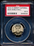 1910-12 P2 Sweet Caporal Baseball Pin- Dick Hoblitzell, Cinc. Reds- PSA Ex 5