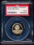 1910-12 P2 Sweet Caporal Baseball Pin- Chief Meyers, New York Giants- PSA Ex 5