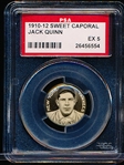 1910-12 P2 Sweet Caporal Baseball Pin- Jack Quinn, New York Yankees- PSA Ex 5