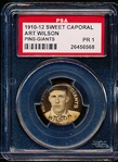 1910-12 P2 Sweet Caporal Baseball Pin- Art Wilson, Giants- PSA Poor 1