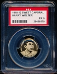1910-12 P2 Sweet Caporal Baseball Pin- Harry Wolter, New York Yankees- PSA Ex 5