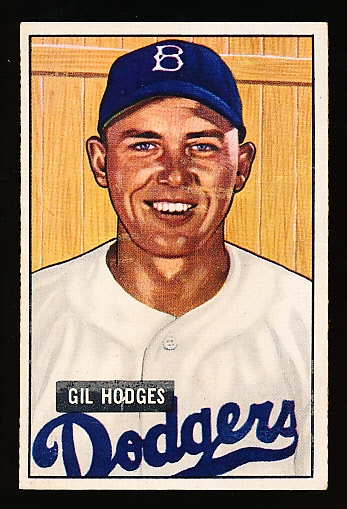 1951 Bowman Bb- #7 Gil Hodges, Brooklyn
