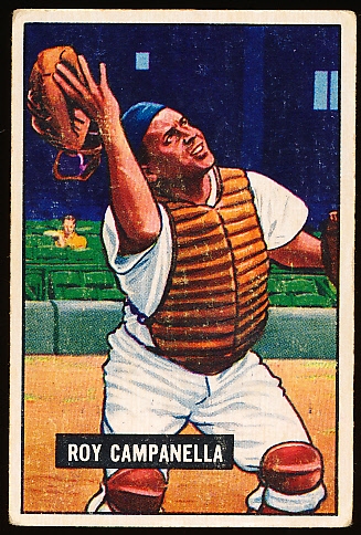 1951 Bowman Baseball- #31 Roy Campanella, Brooklyn
