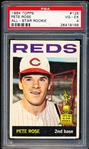 1964 Topps Baseball- #125 Pete Rose, Reds- PSA Vg-Ex 4