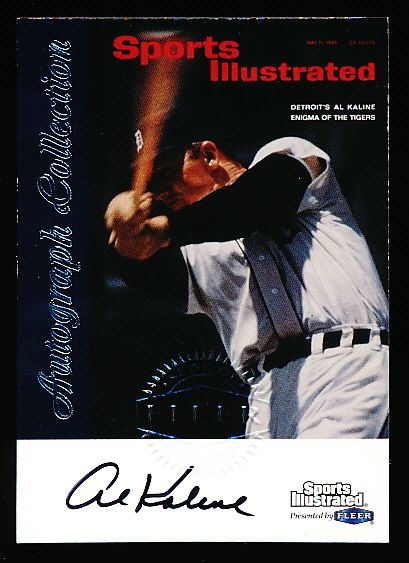 1999 Fleer Sports Illustrated Baseball- Al Kaline Certified Autograph Card