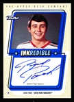 1999 Upper Deck Retro Hockey- “Inkredible”- Certified Autographed Card- #BP Brad Park, Rangers