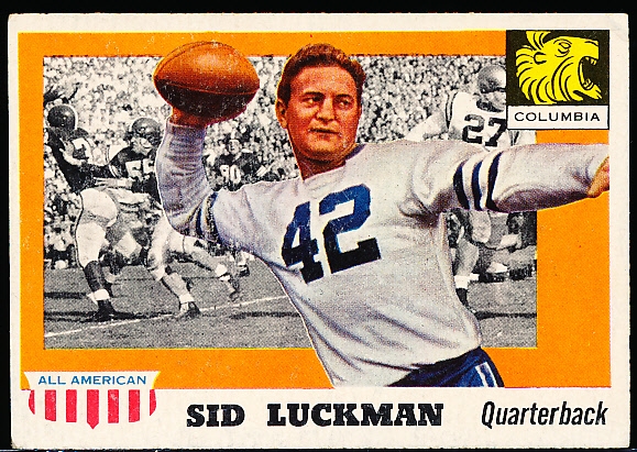 1955 Topps All American Fb- #85 Sid Luckman