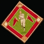 1914 B18 Baseball Blanket- Hummel, Brooklyn NL- Green Infield