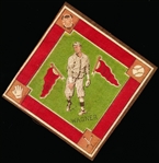 1914 B18 Baseball Blanket- Wagner, Brooklyn NL- Green Infield Version