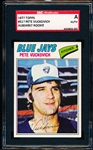 Autographed 1977 Topps Bsbl. #517 Pete Vuckovich RC, Blue Jays- SGC Certified/ Slabbed