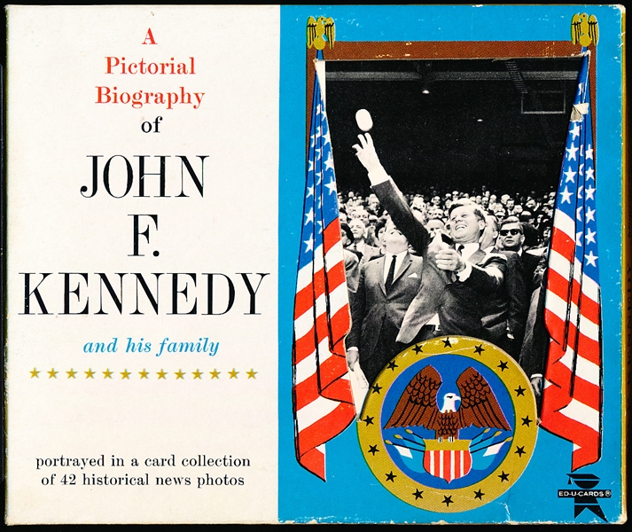 1964 Ed-U-Cards “A Pictorial Biography of John F. Kennedy” Non-Sports- 1 Complete Set of 42 Cards in Original Box