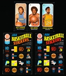 1971-72 Topps Bask Stickers- 3 Stickers