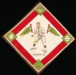 1914 B18 Baseball Blanket- Ainsmith, Wash AL- Green Pennants