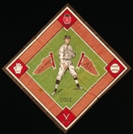 1914 B18 Baseball Blanket- Cole, New York AL- Green Infield