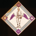 1914 B18 Baseball Blanket- Konetchy, Pittsburgh NL- Purple Pennants Version