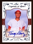 2011 Leaf Bb- “Legends of Sport Autographs”- #BA-86 Tony Perez, Reds- #07/10 Made!