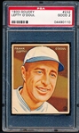 1933 Goudey Baseball- #232 Lefty O’ Doul, New York Giants- PSA Good 2