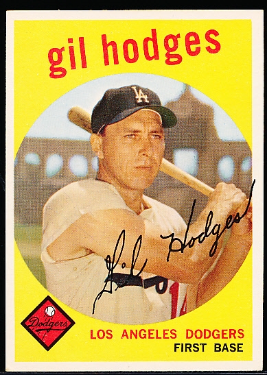 1959 Topps Baseball- #270 Gil Hodges, Dodgers
