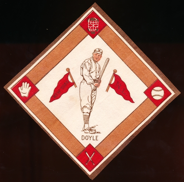 1914 B18 Baseball Blanket- Doyle, New York NL- Brown Base Paths