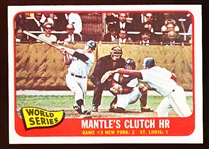 1965 Topps Baseball- 134 Mantle World Series