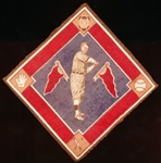 1914 B18 Baseball Blanket- Casey Stengel, Brooklyn NL- Blue Infield Version