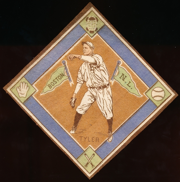 1914 B18 Baseball Blanket- Tyler, Boston N.L.- Brown Infield Version! 