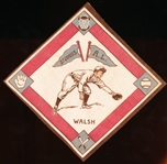 1914 B18 Baseball Blanket- Walsh, St. Louis AL- Red Base Paths