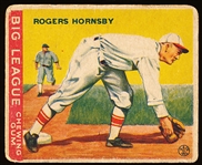 1933 Goudey Baseball- #119 Rogers Hornsby, Cardinals- Hall of Famer!