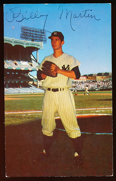 1952-55 Dormand Baseball Postcard- #130 Billy Martin, Yankees
