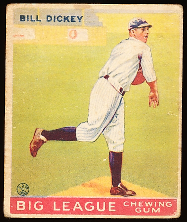 1933 Goudey Bb- #19 Bill Dickey, Yankees