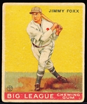 1933 Goudey Bb- #29 Jimmy Foxx, Phila A’s