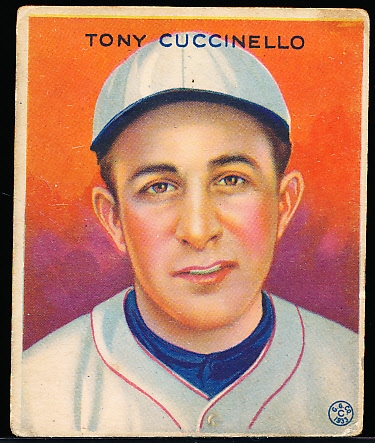 1933 Goudey Bb- #99 Tony Cuccinello, Dodgers