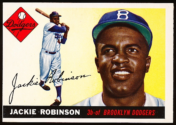 1955 Topps Bb- #50 Jackie Robinson, Dodgers