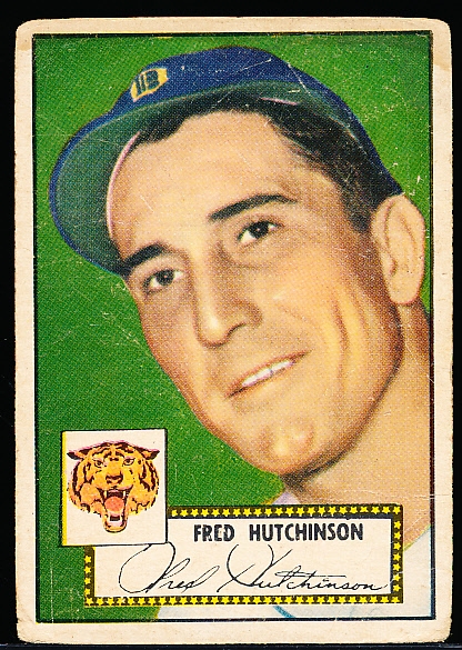 1952 Topps Bb- #126 Fred Hutchinson, Tigers