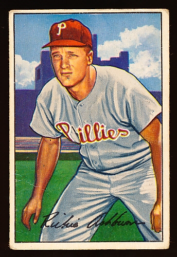 1952 Bowman Bb - #53 Richie Ashburn, Phillies